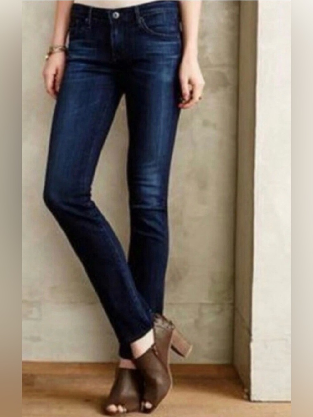 Adriano Goldschmied AG The Catwalk Straight Leg Dark Wash Denim Jeans Size 25 R